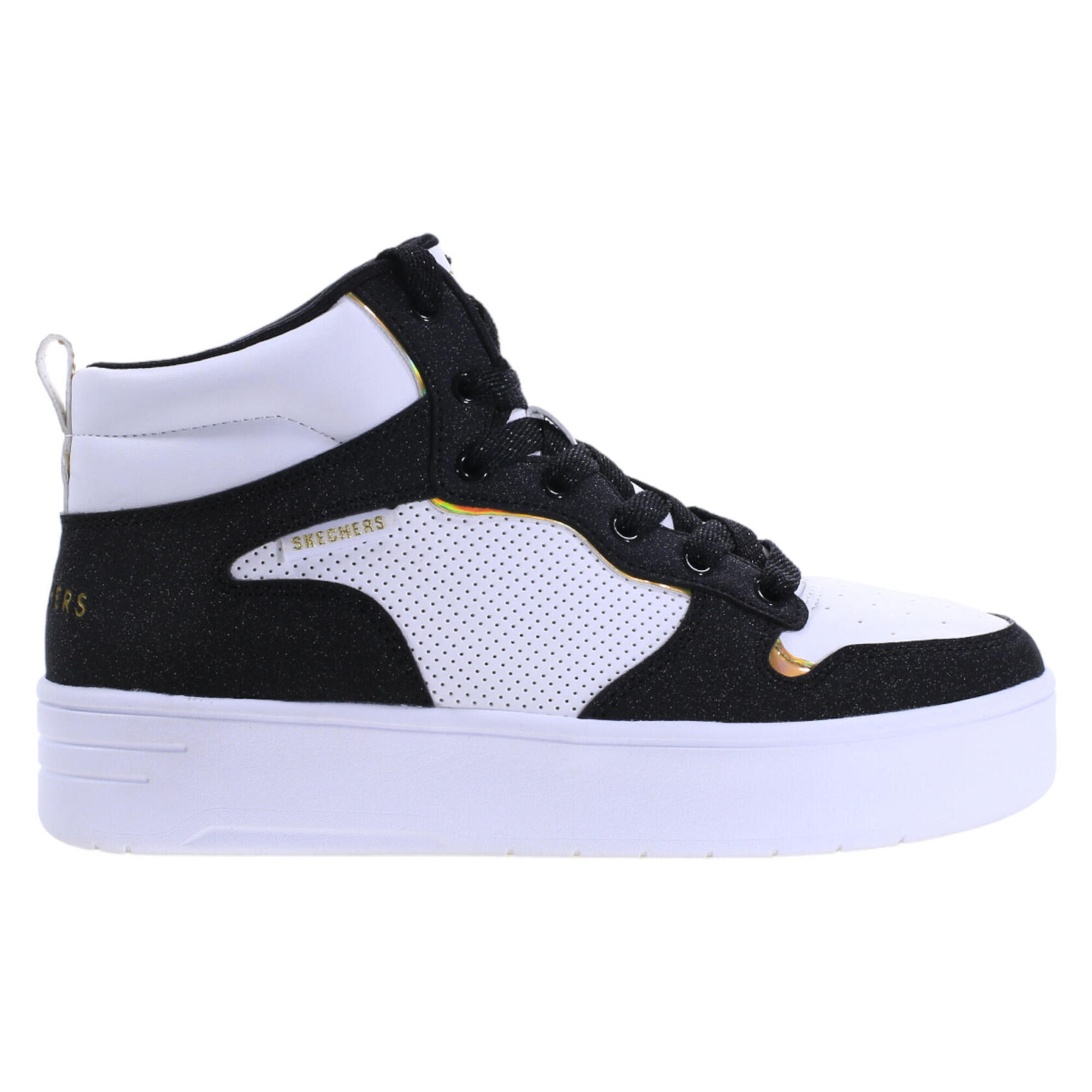 Buty na co dzień młodzieżowe SKECEHRS COURT HIGH SHINE eko skóra