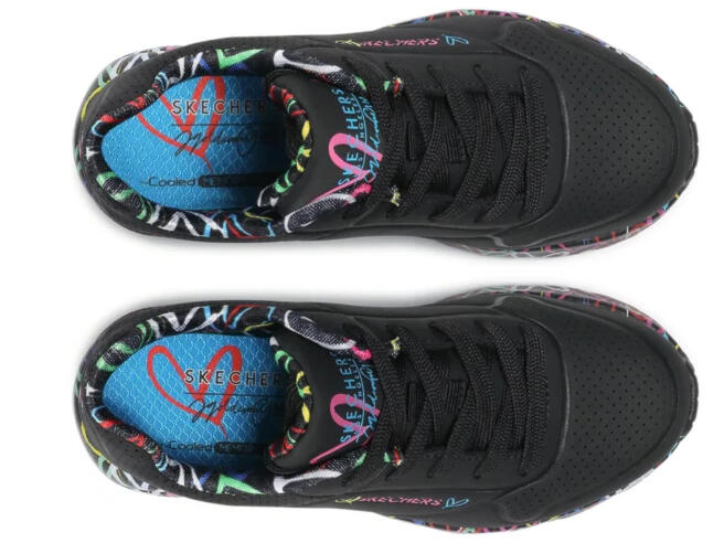 Buty na co dzień młodzieżowe SKECHERS UNO LITE eko skóra 5/5
