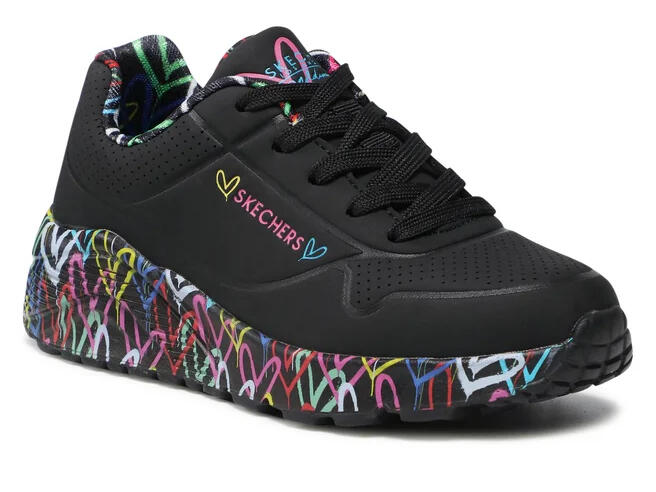 Buty na co dzień młodzieżowe SKECHERS UNO LITE eko skóra 2/5