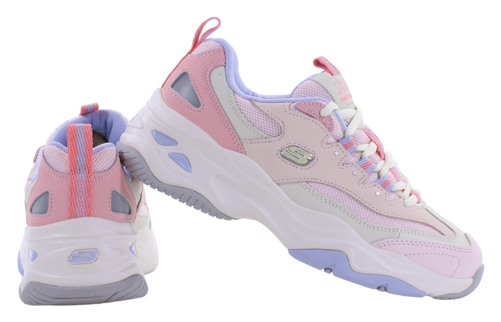 Buty na co dzień damskie SKECHERS DLITES 4.0 FRESH eko skóra 3/4