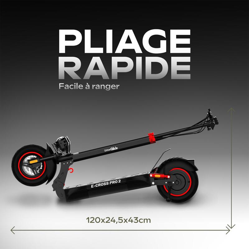 Trottinette électrique  eCross ONE – 800W, 50 km, toutterrain 10"