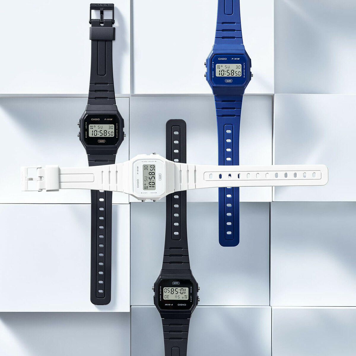 Men's Watch Casio F-91WB-2A1EF 5/5