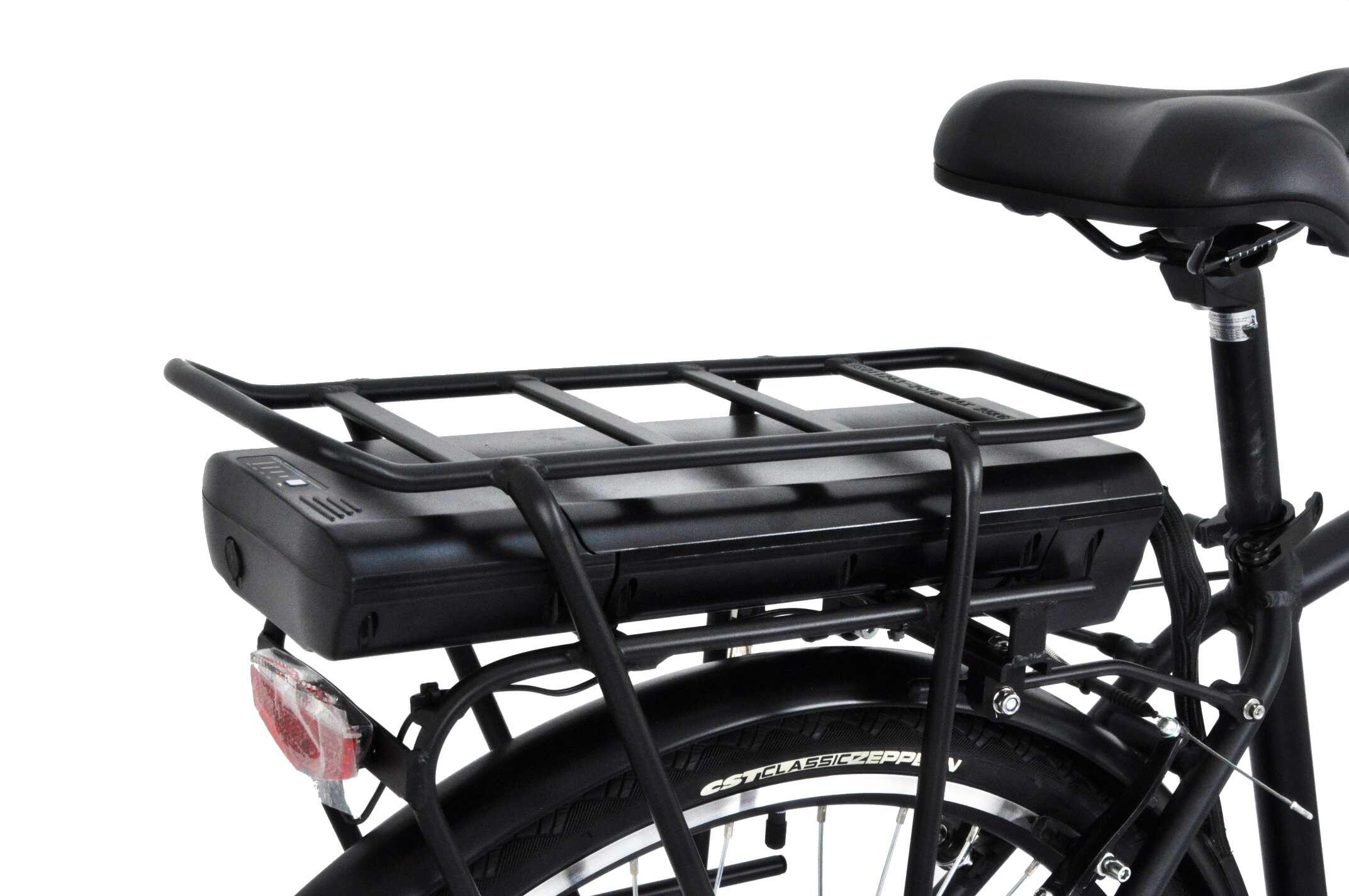 Vélo de ville homme 28'' fourche aluminium suspendue 10.4 ah 6/6