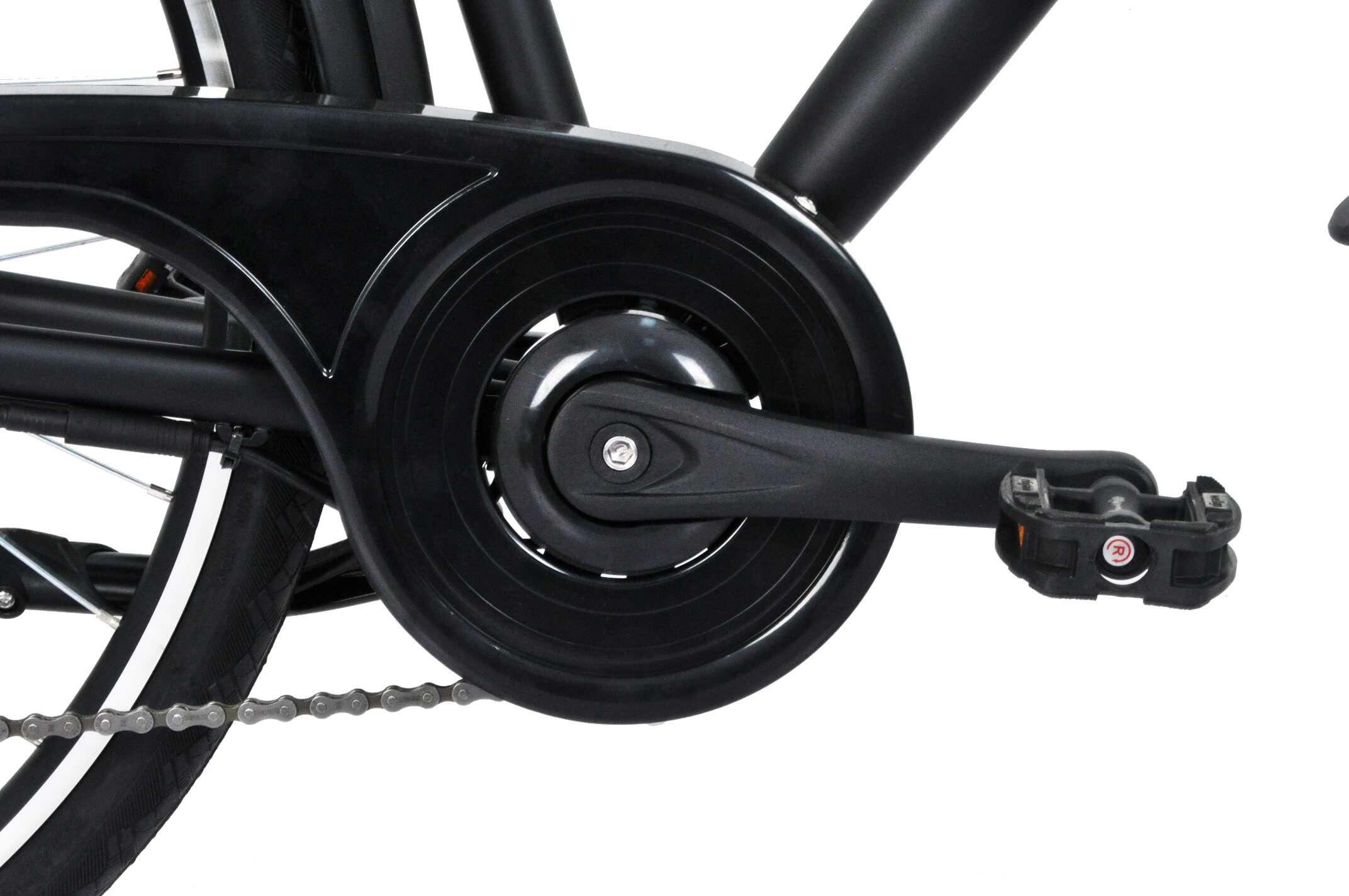 Vélo de ville homme 28'' fourche aluminium suspendue 10.4 ah 5/6