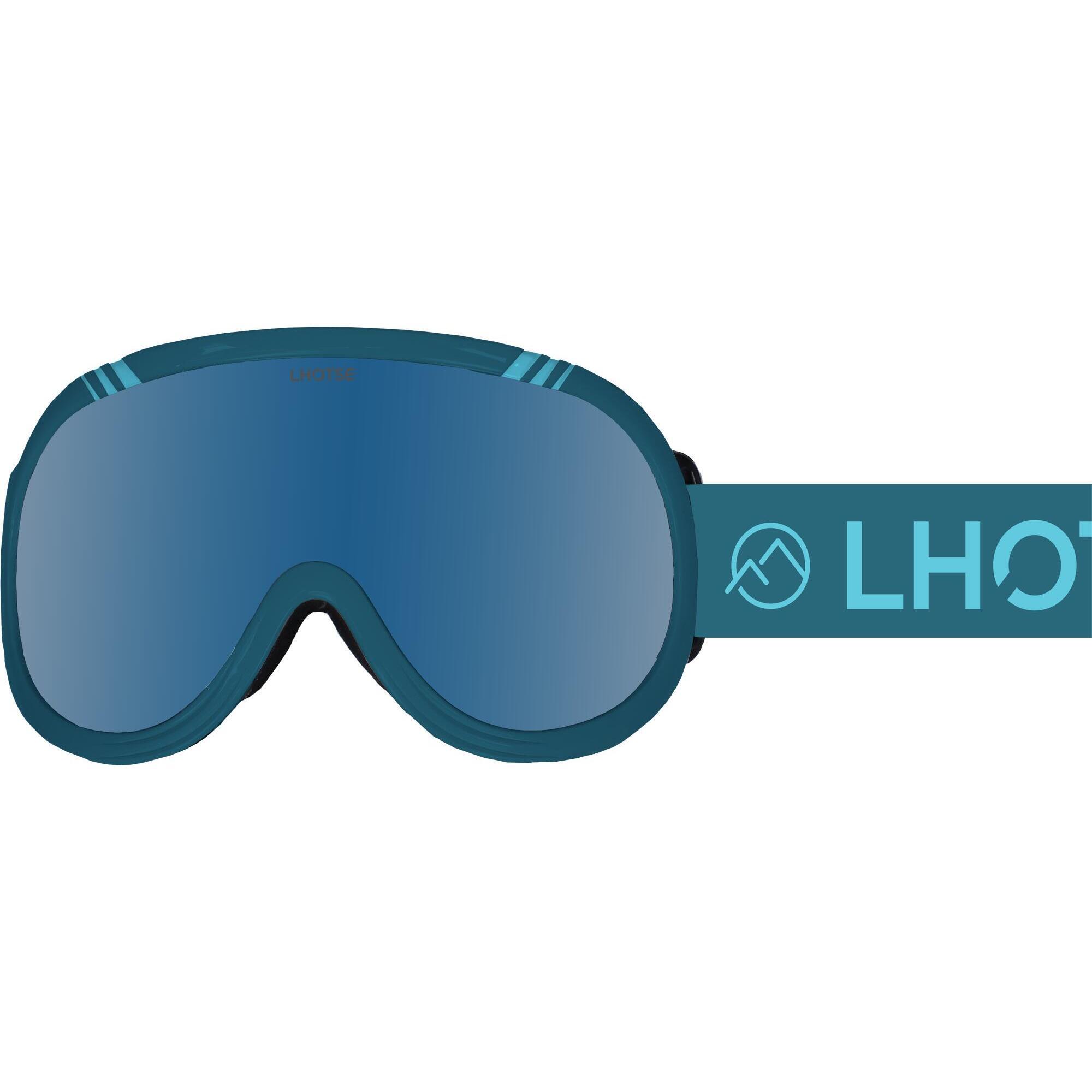 Lhotse - Masque De Ski Adulte - Curtal - Jean/bleu - Masque De Ski - Bleu - Decathlon