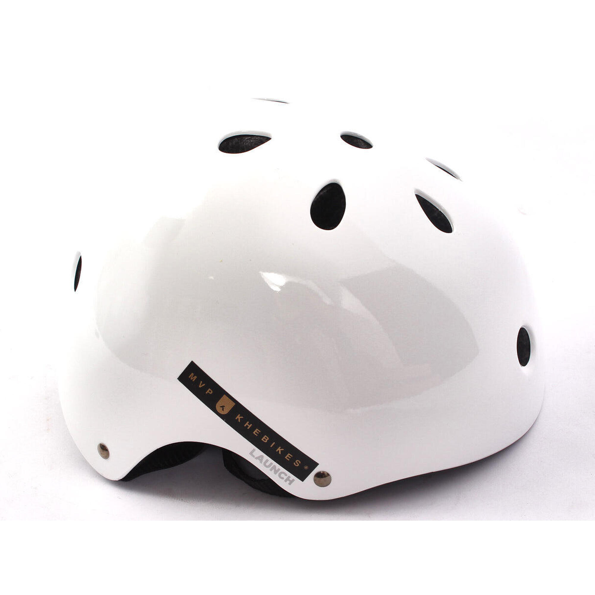 CAPACETE BMX FREESTYLE "MVP LAUNCH" BRANCO M KHEBIKES