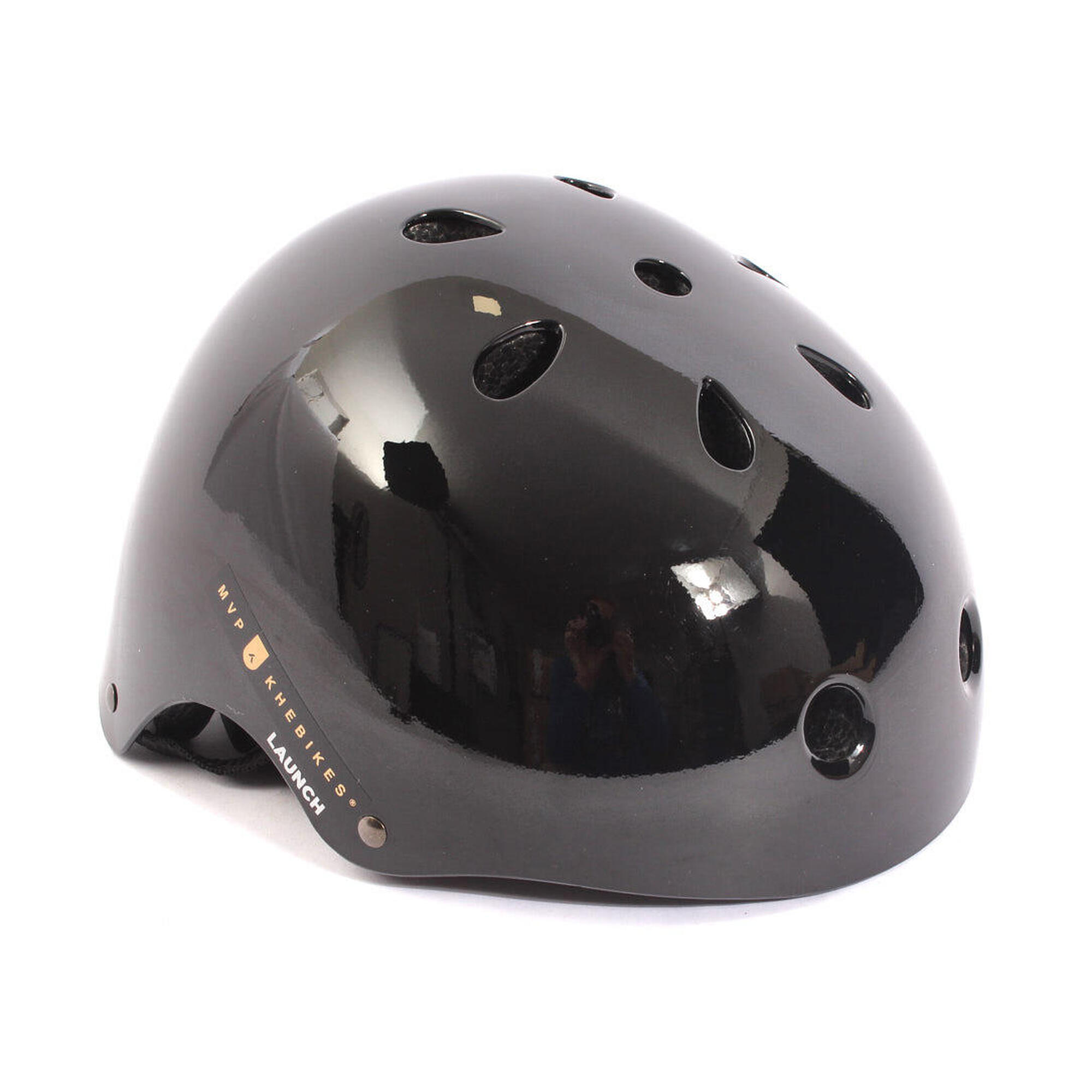 CAPACETE BMX FREESTYLE "MVP LAUNCH" PRETO M KHEBIKES