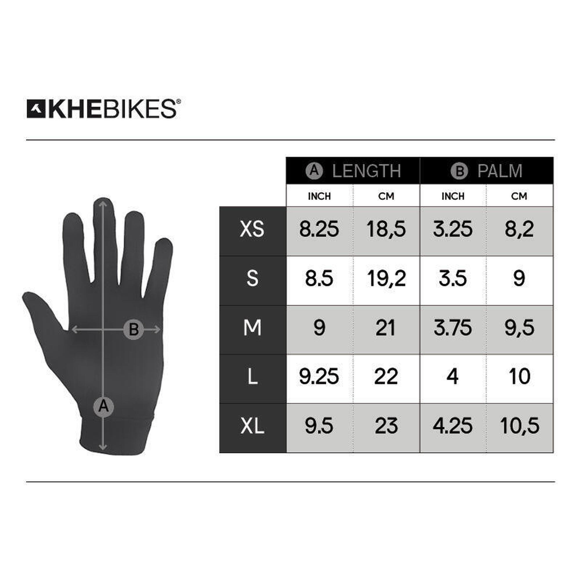 LUVAS BMX 4130 KHEBIKES M KHEBIKES PRETOS PARA CRIANÇAS