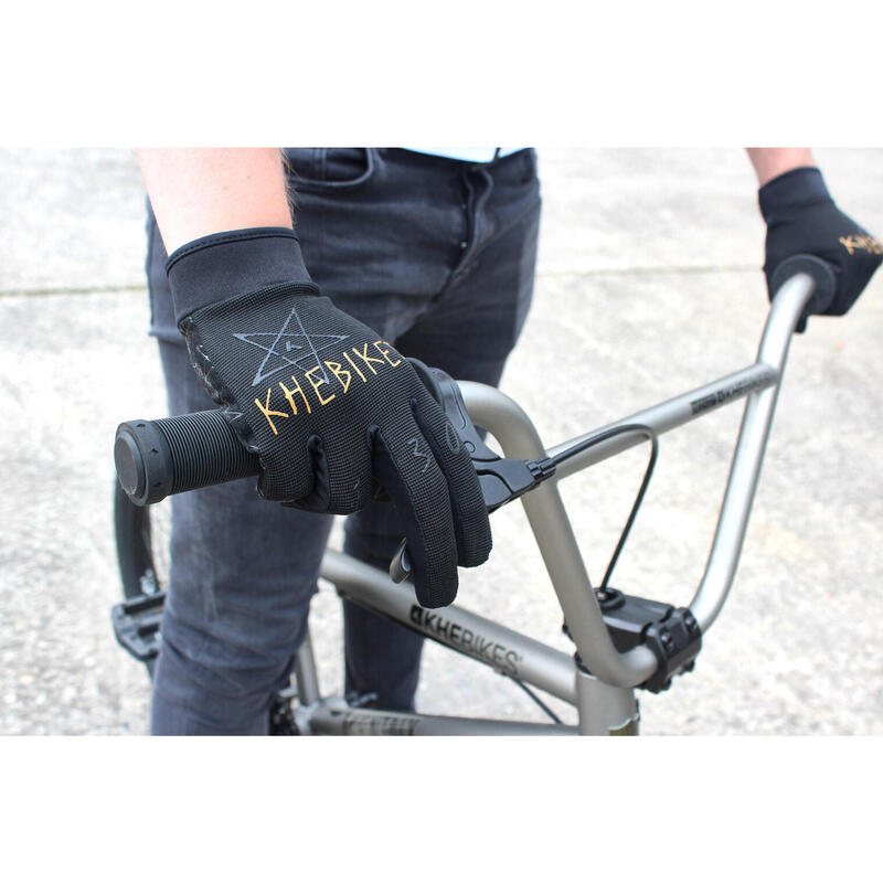 RĘKAWICE BMX 4130 DOROSŁY CZARNY L KHEBIKES