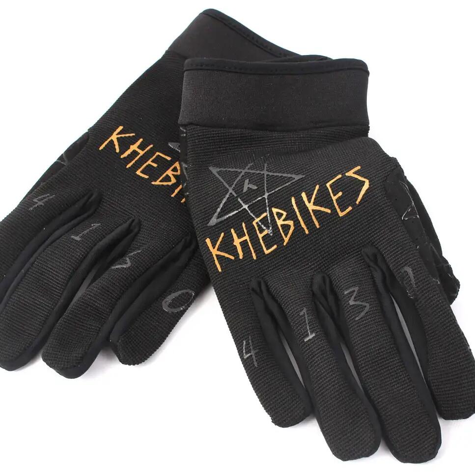KHEbikes BMX Gloves 4130 Kids Black Size S