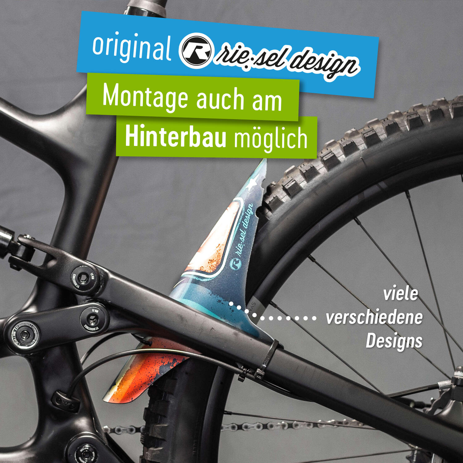 Riesel Design® Mudguard - kol:oss - XL MTB Schutzblech 24-29 zoll 4/8