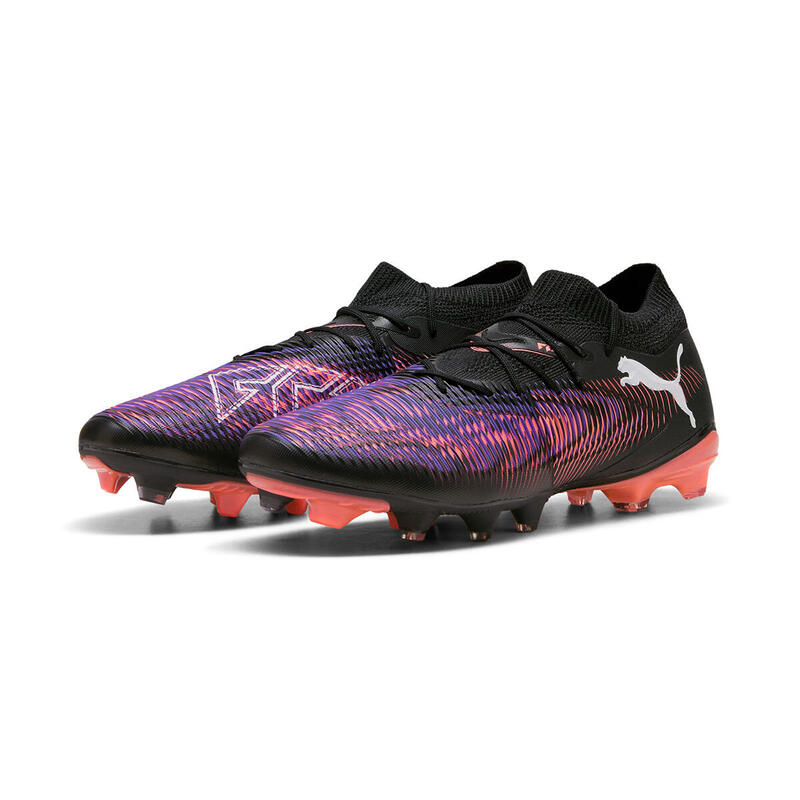 Chaussures de football FUTURE 8 MATCH FG/AG Unisexe PUMA Black White Glowing Red