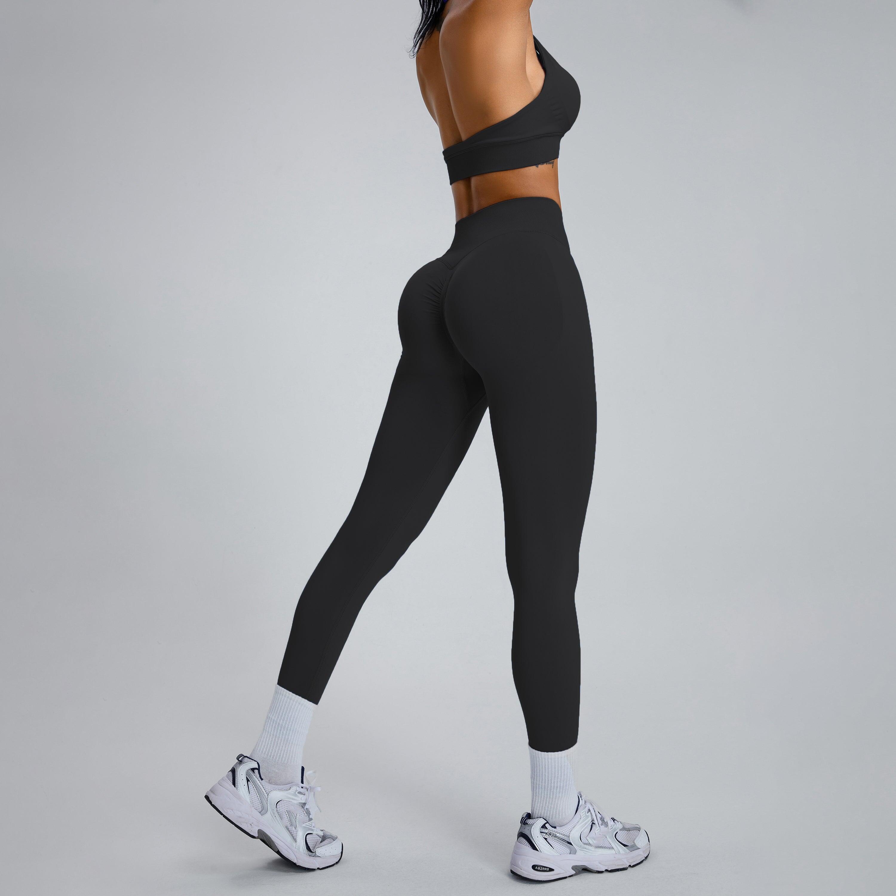Legging Low Sculpt Scrunch - Noir 3/4
