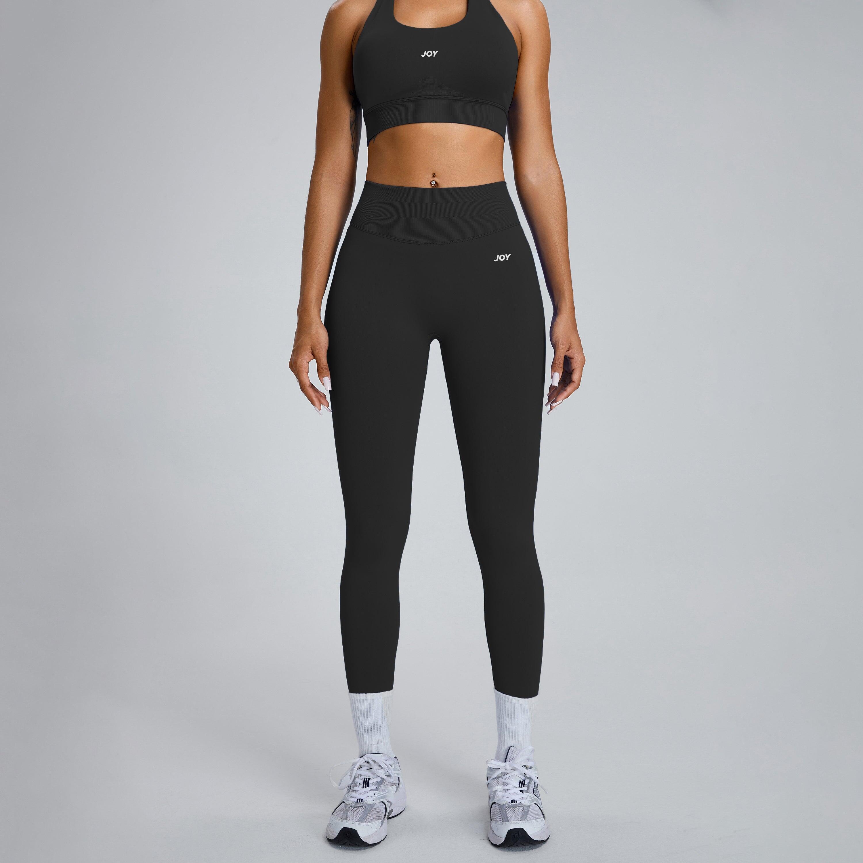 JOY STUDIO Leggings mulher Low Sculpt Scrunch - Preto