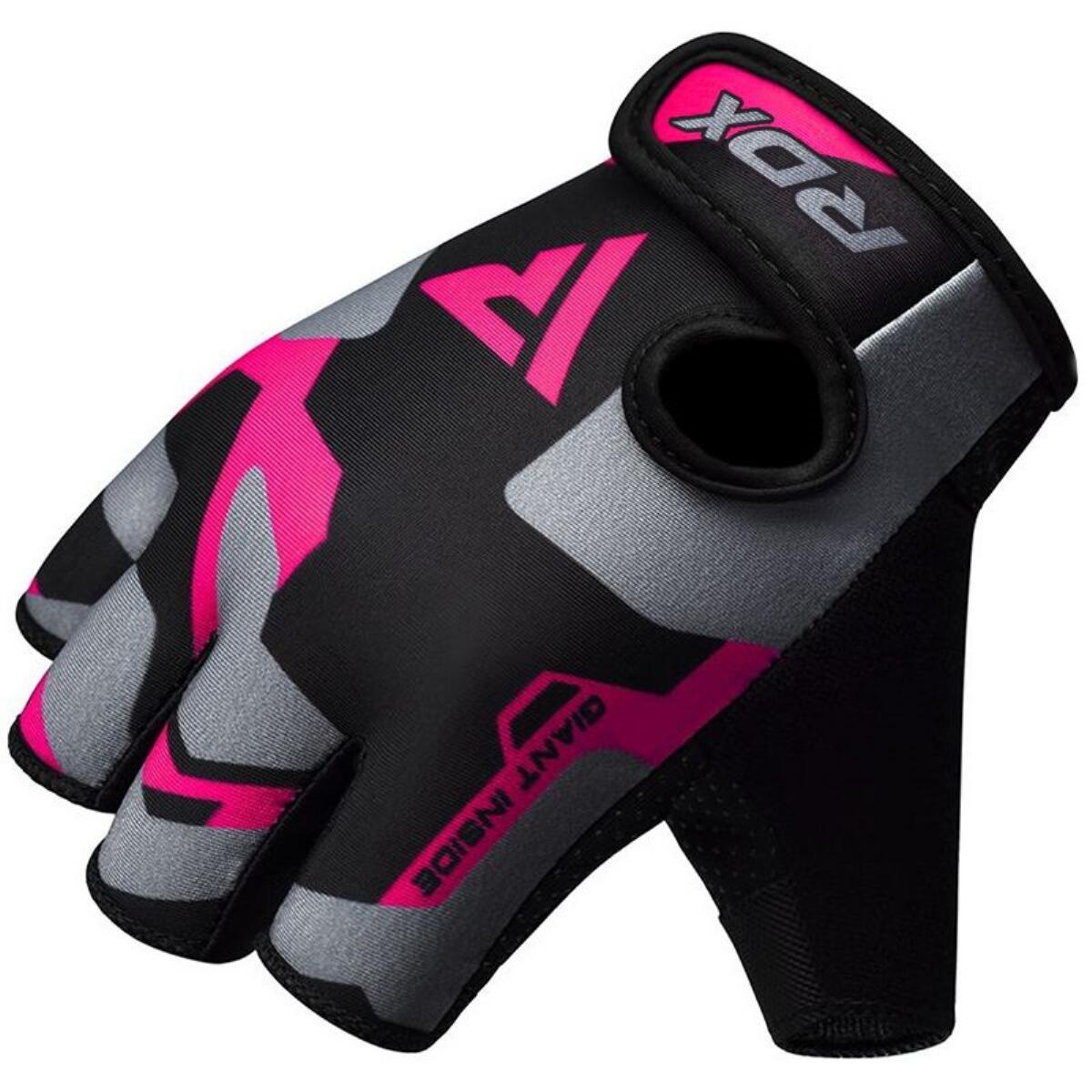 RDX F6 Pink Weightlifting Gym Gloves 4/6