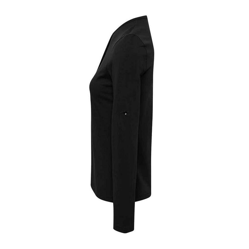 T-Shirt de manga comprida John Roll para senhora/senhora (Preto) 3/4