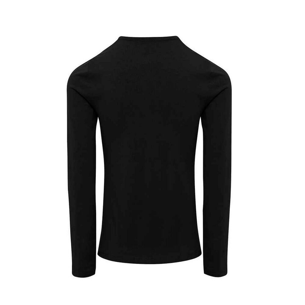 T-Shirt de manga comprida John Roll para senhora/senhora (Preto) 2/4
