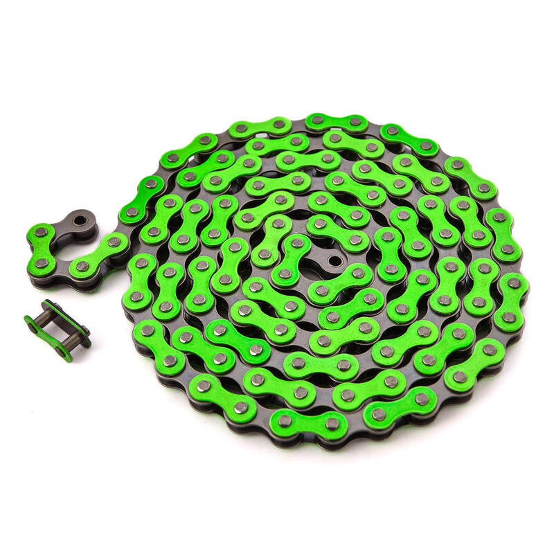 Lanț BMX VERDE 1/2 "x1/8" oțel KHEBIKES