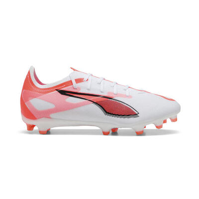 Puma ultra 5 match fg/ag voetbalschoenen wit en oranje