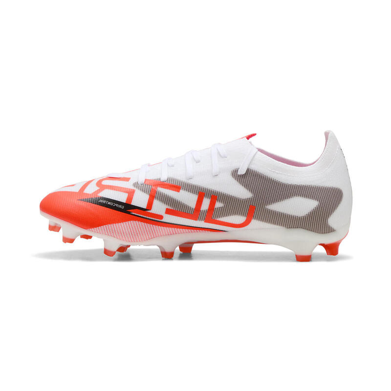 Ghete de fotbal Puma Ultra 5 Match FG/AG albe și portocalii