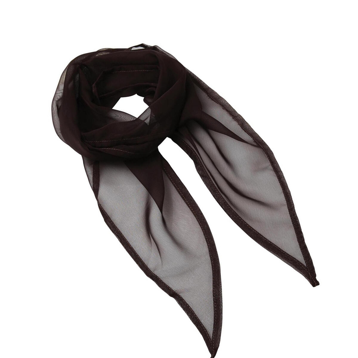 Dames Chiffon Sjaal (Zwart) 2/3