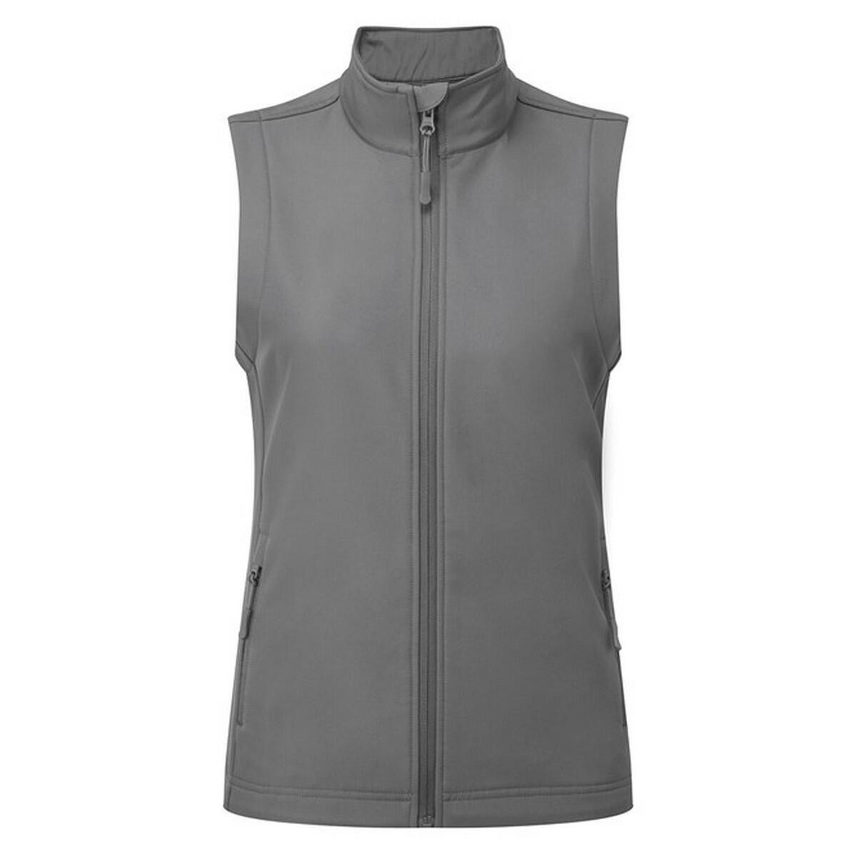 PREMIER Womens/Ladies Windchecker Recycled Printable Gilet (Dark Grey)