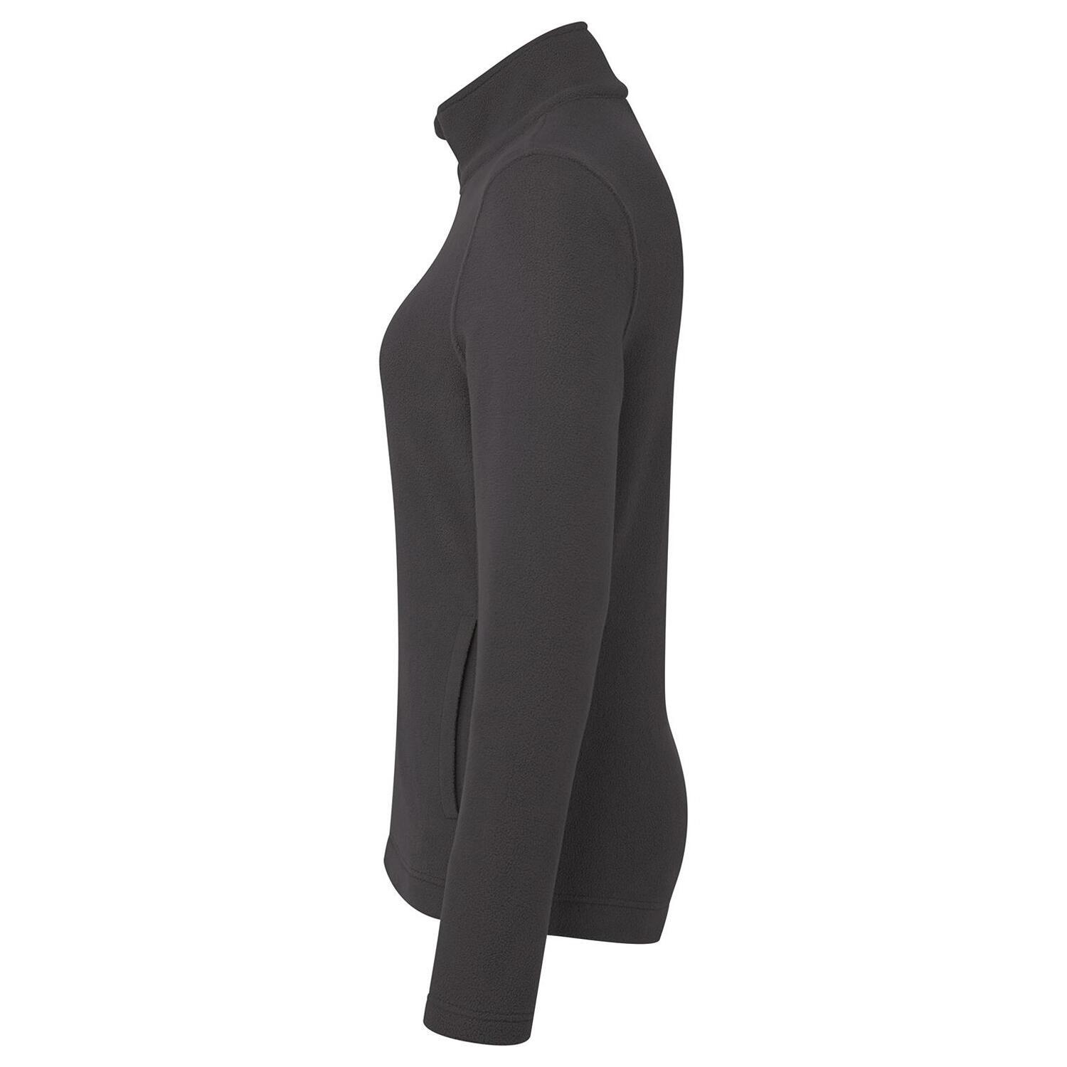 Giacca In Pile Cerniera Su Intera Lunghezza Donna Premier Recyclight Grigio 3/4
