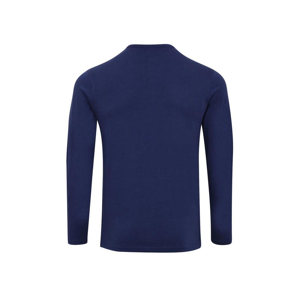 Mens Long John Roll Sleeve TShirt (Indigo) 2/4
