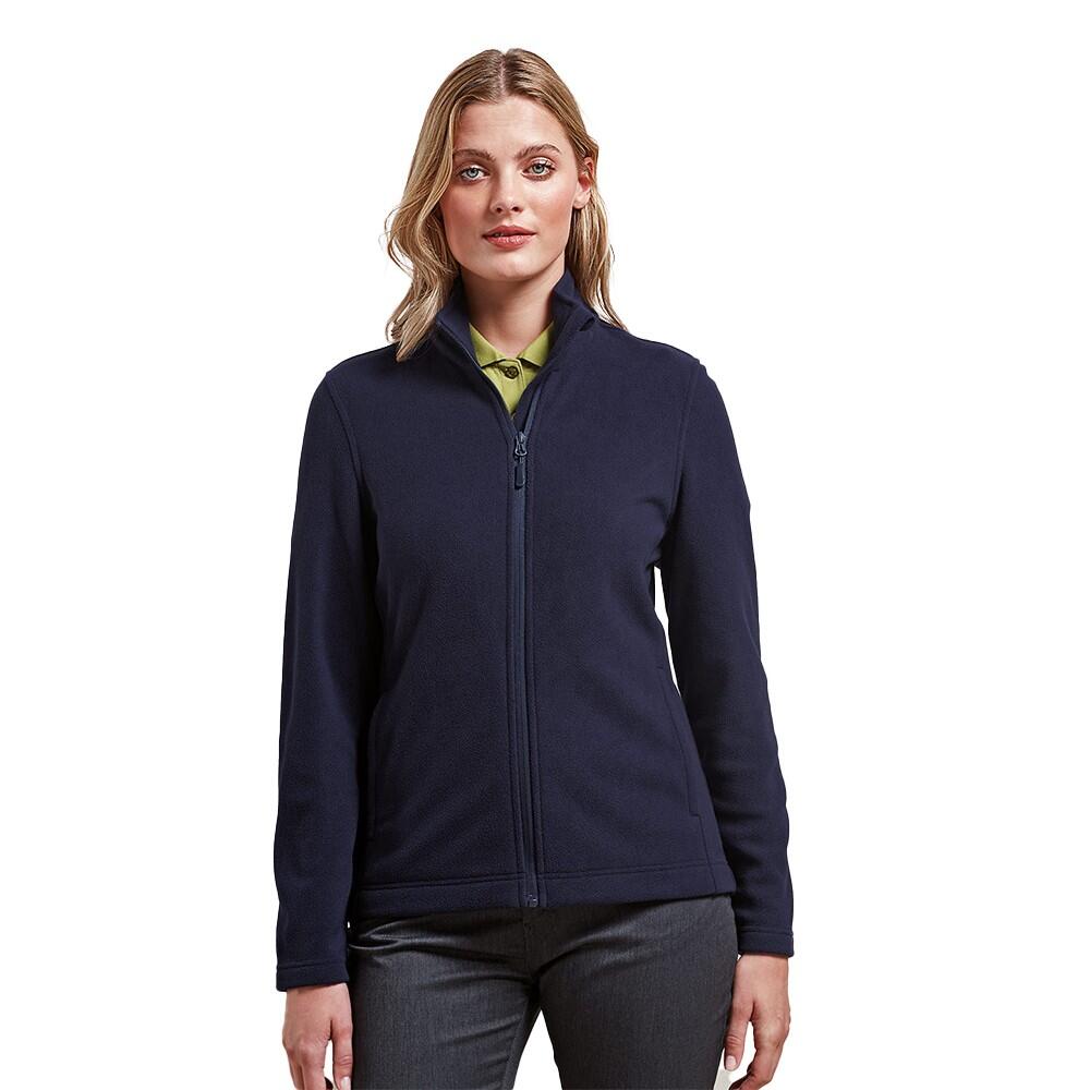 Giacca In Pile Cerniera Su Intera Lunghezza Donna Premier Recyclight Blu Navy 4/5