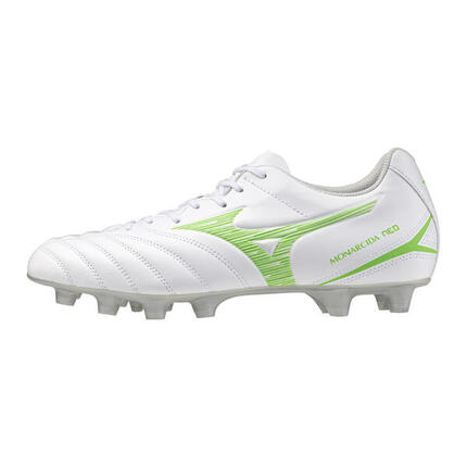 Crampons Mizuno Monarcida Neo III Select Blanc et vert néon