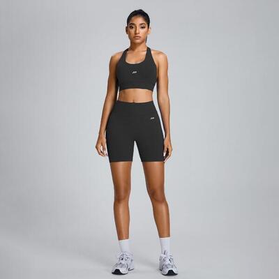 Short dames low sculpt scrunch - zwart
