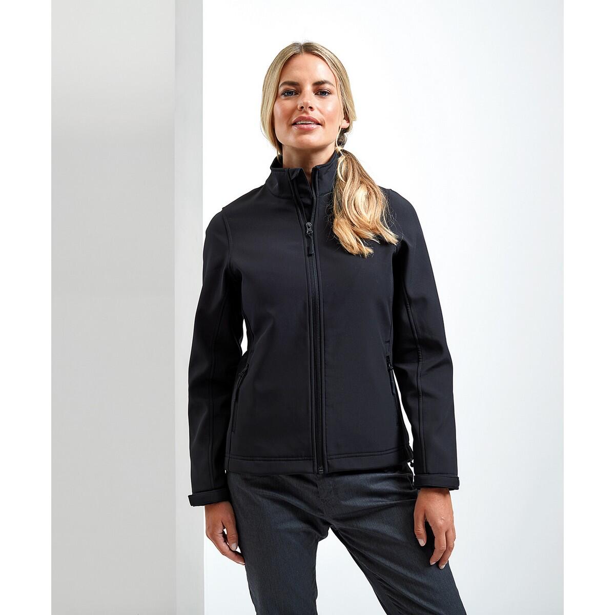 Giacca Soft Shell Stampabile Donna Premier Windchecker Nero 3/6