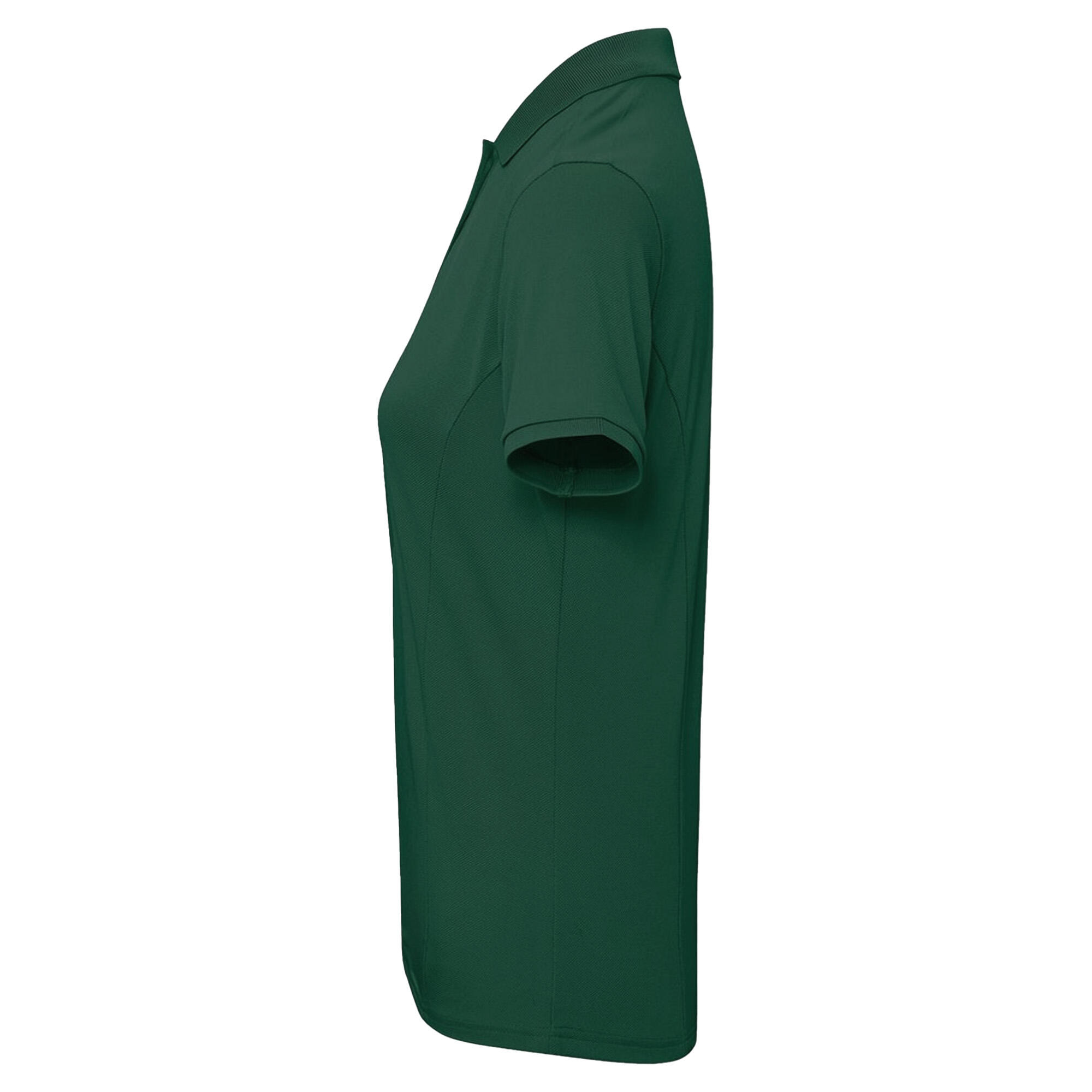 Poloshirt für Damen Flaschengrün 3/4