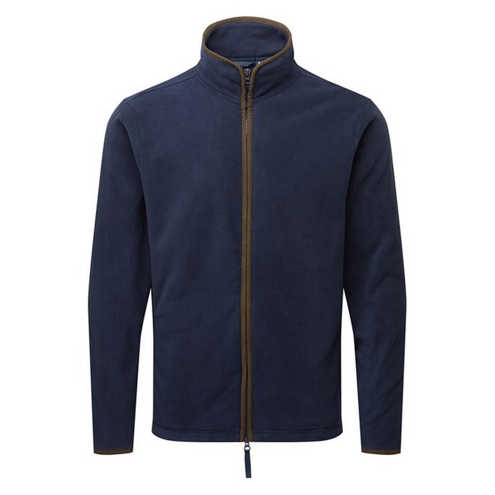 navy blue / brown