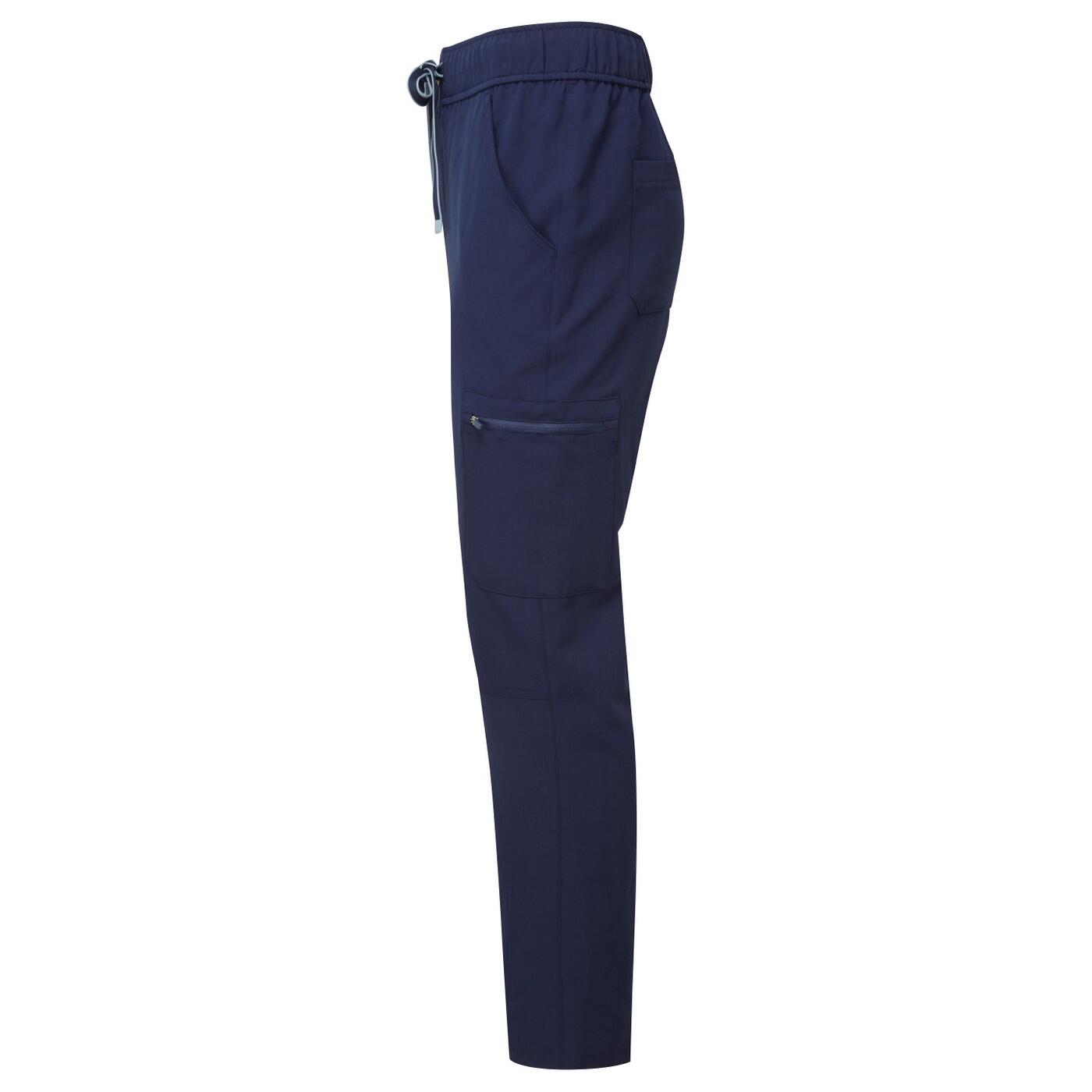 Pantaloni Cargo Uomo Premier Blu Navy 3/4