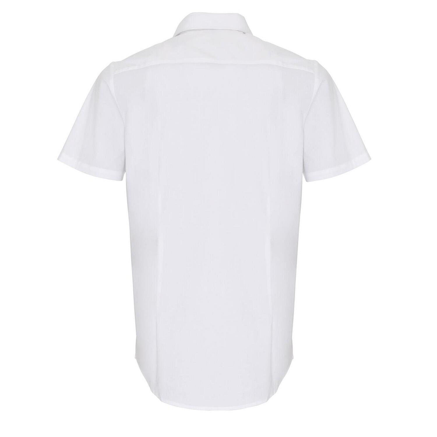 Camicia Elasticizzato Maniche Corte Uomo Premier Bianco 2/4