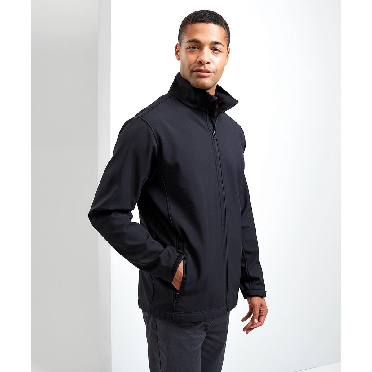 Mens Windchecker Soft Shell Jacket (Black) 4/5