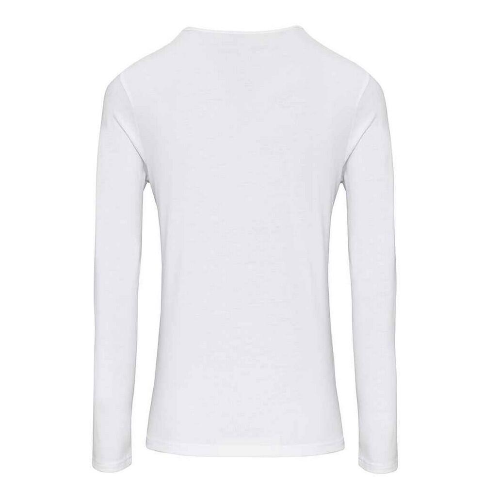 T-Shirt de manga comprida John Roll para senhora/senhora (Branco) 2/4