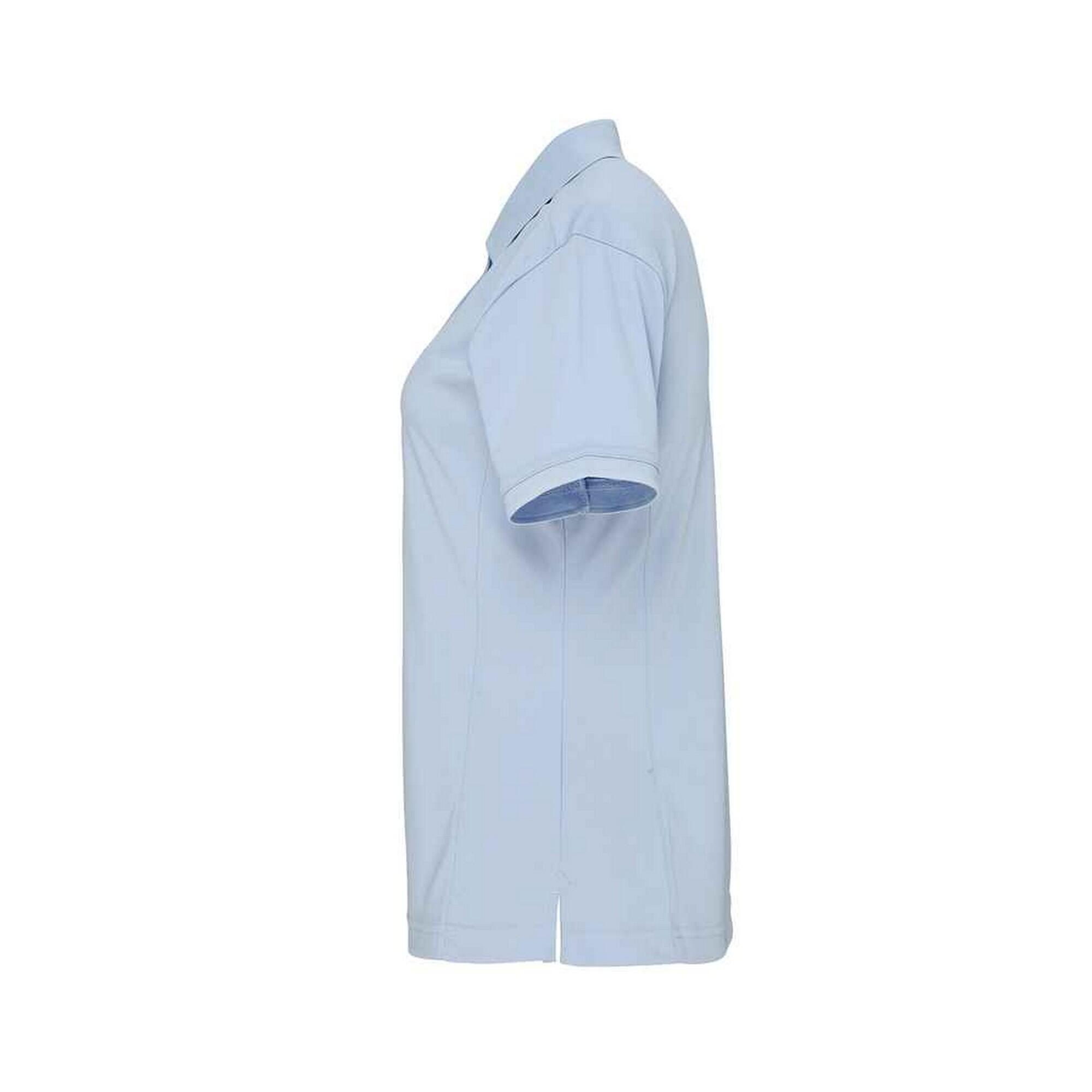 "Coolchecker" Poloshirt für Damen Hellblau 3/4