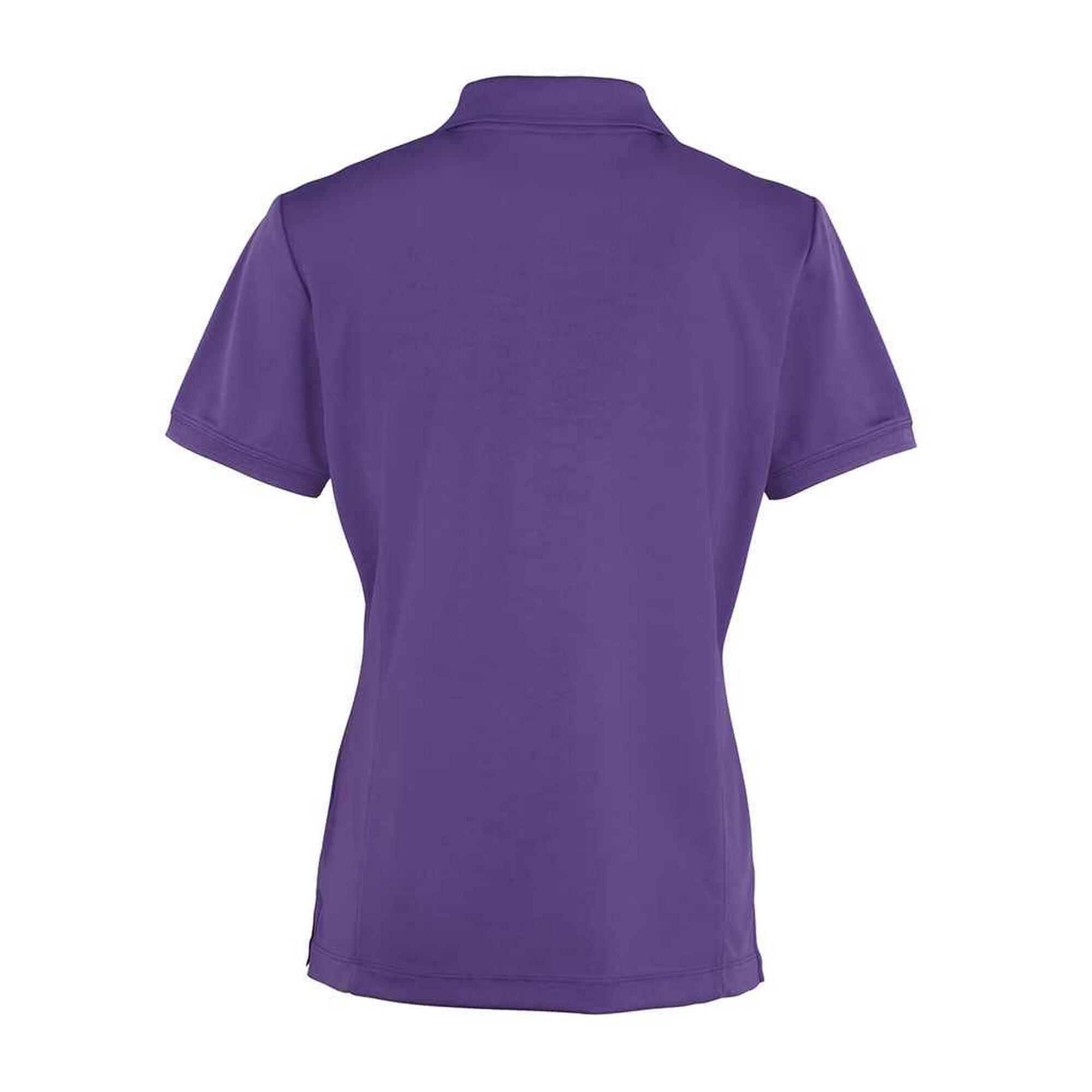 Maglietta Polo Donna Premier Coolchecker Viola 2/4