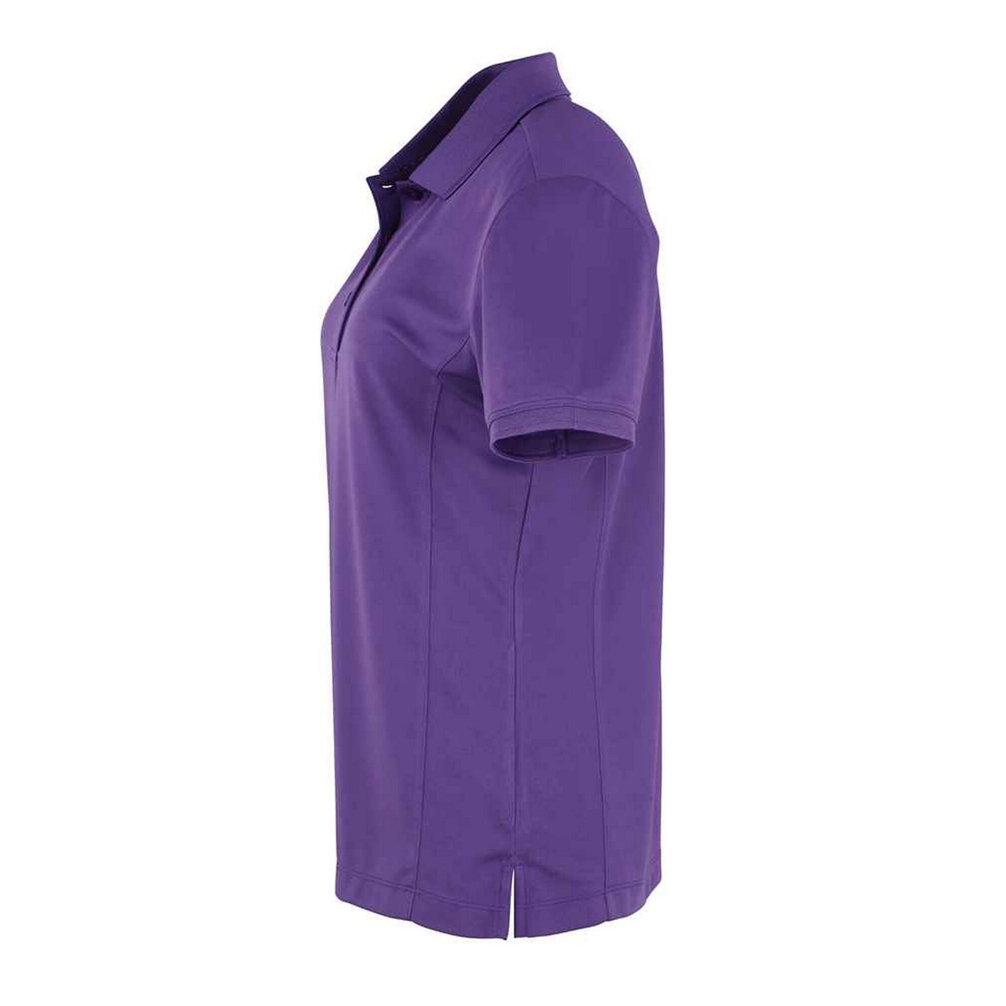 Maglietta Polo Donna Premier Coolchecker Viola 3/4