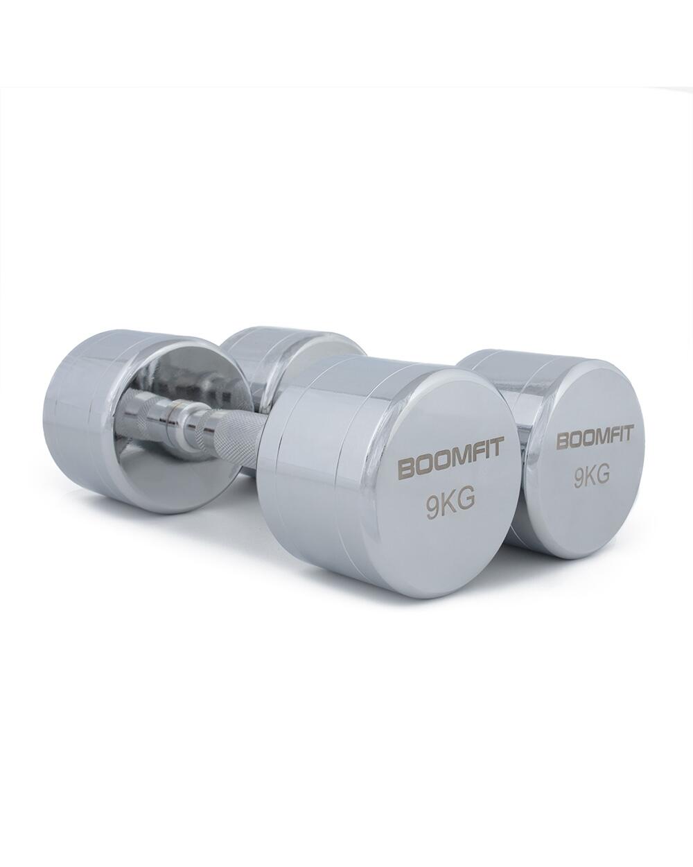 Halteres cromados 9kg (par) - boomfit