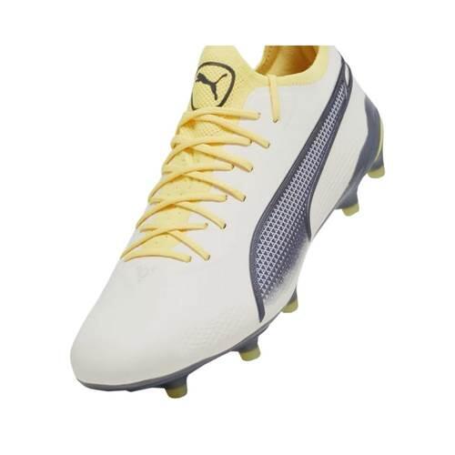 Bottes de football Puma King Ultimate FG/AG Homme Off White 2/5