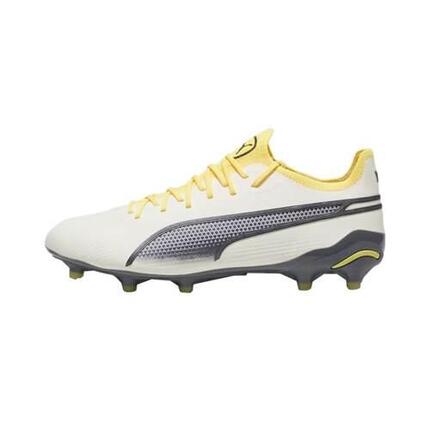 Botas de fútbol Puma King Ultimate FG/AG para hombre en blanco