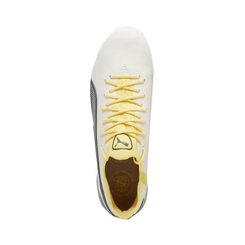 Bottes de football Puma King Ultimate FG/AG Homme Off White 3/5