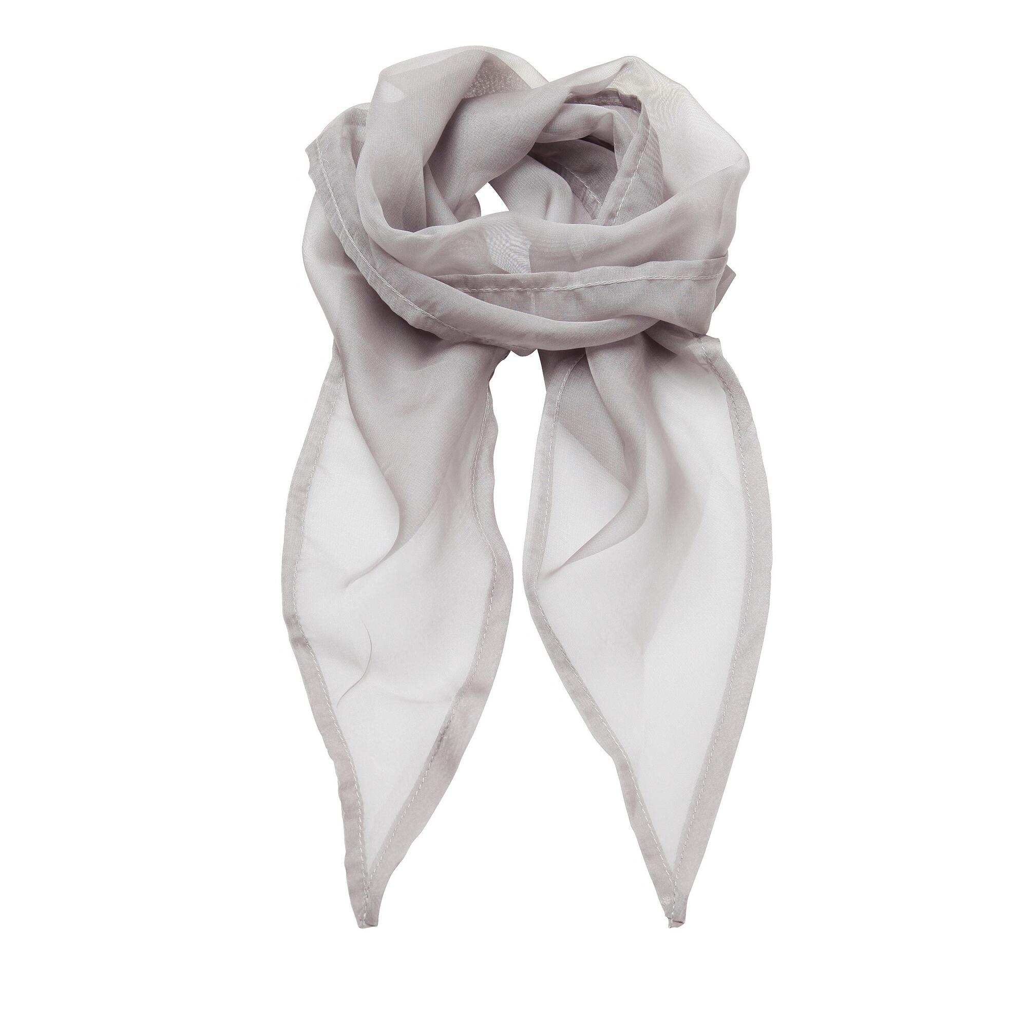 PREMIER Ladies/Womens Work Chiffon Formal Scarf (Silver)