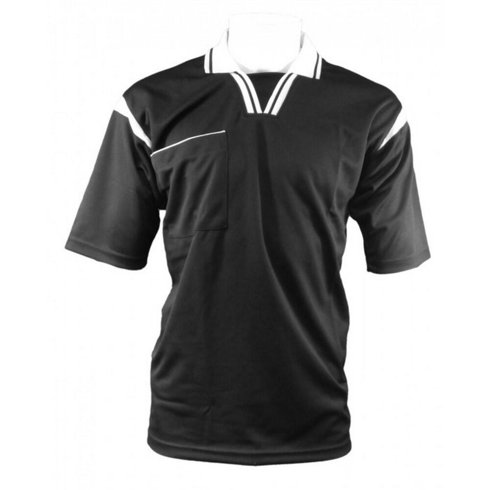 Mens ShortSleeved Referee Jersey (Black/White) 1/1
