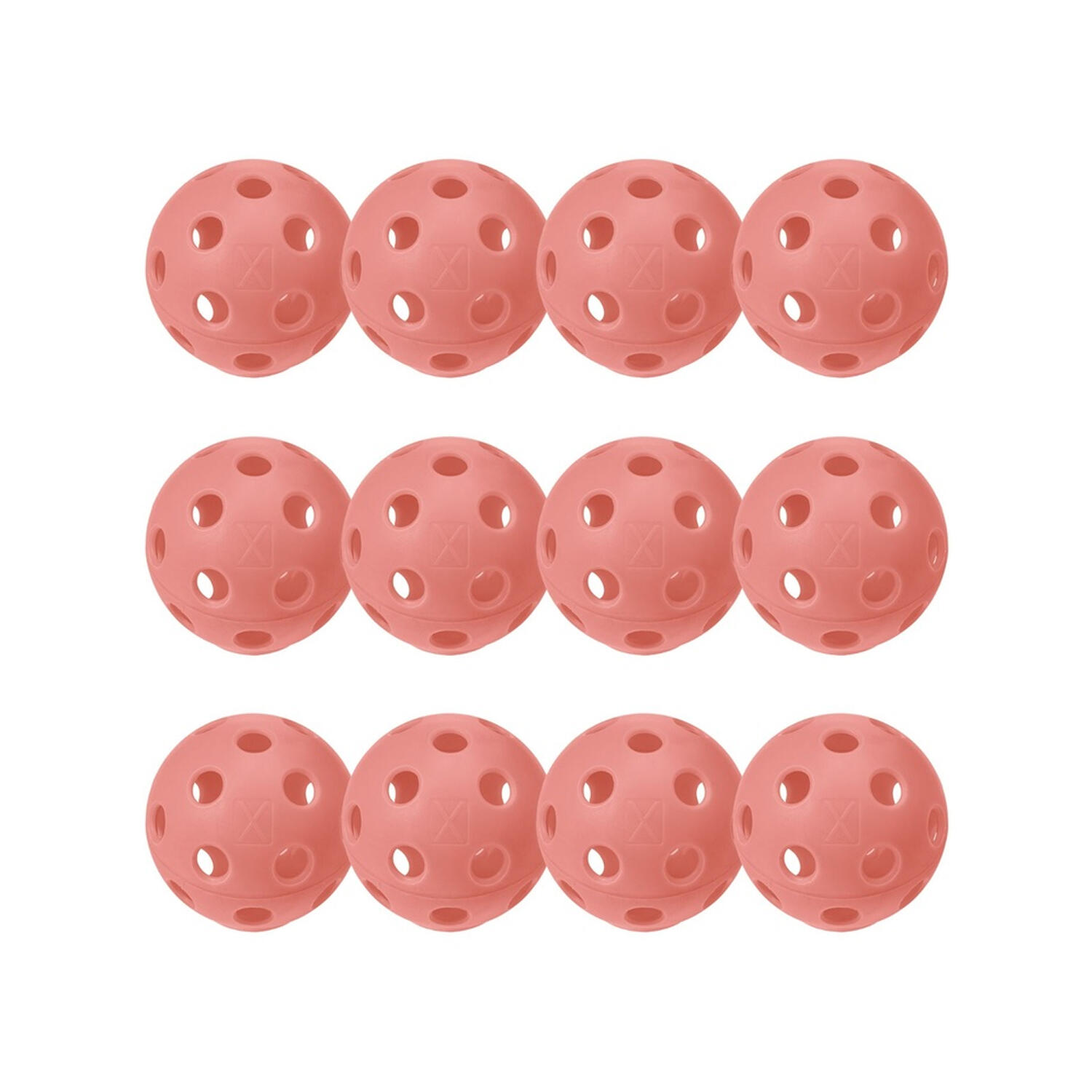 "X26" Picklebälle 12erPack Damen und Herren Orange 1/3