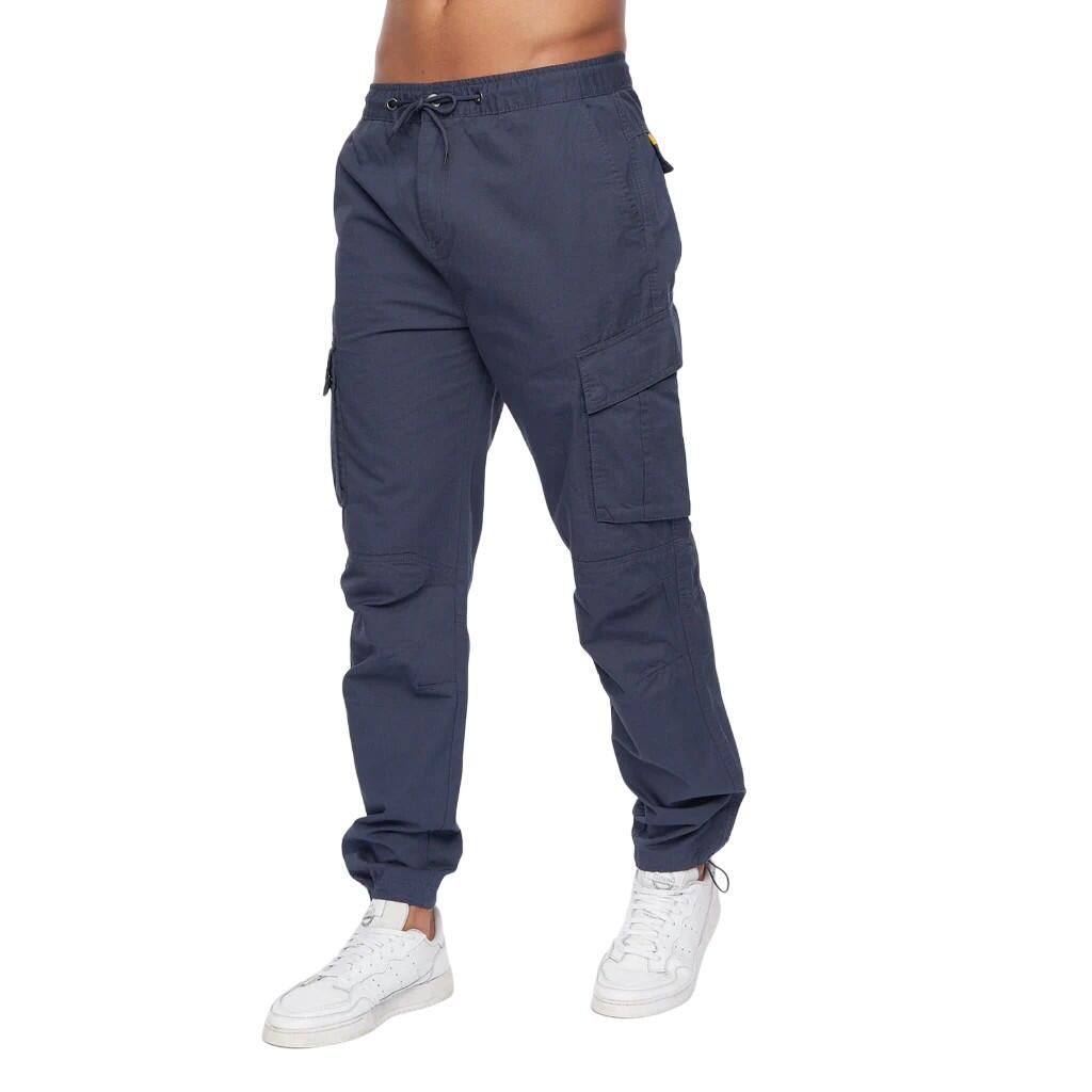 CROSSHATCH Mens Sidemoore Cargo Trousers (Navy)