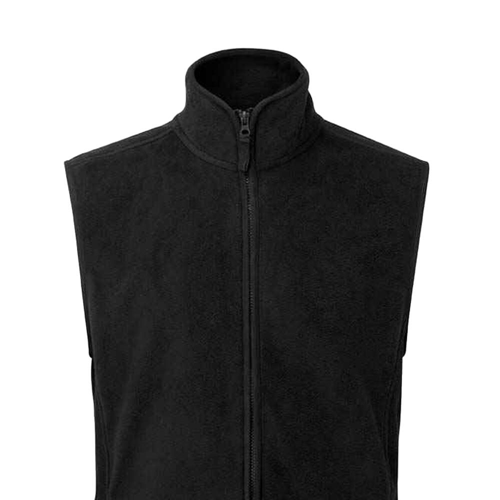 Mens Artisan Fleece Gilet (Black) 2/3
